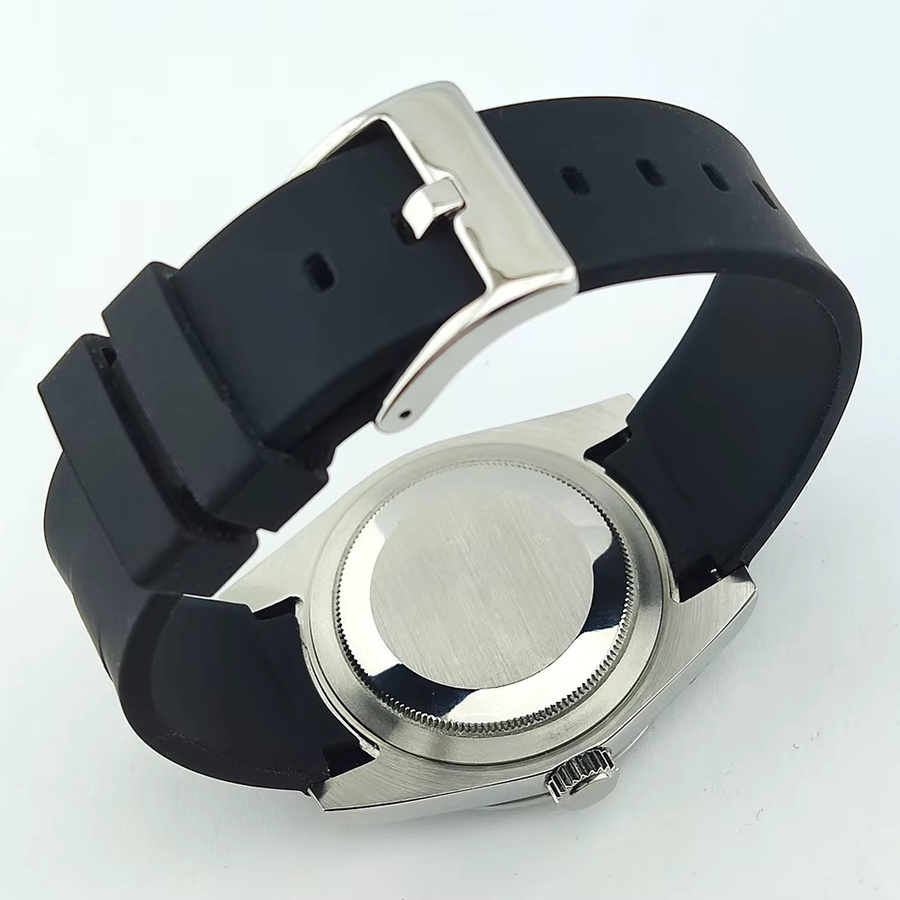 OUMASHI Armbanduhr Automatik, Edelstahl, Schwarz, 36 mm, Herren - Bild 4