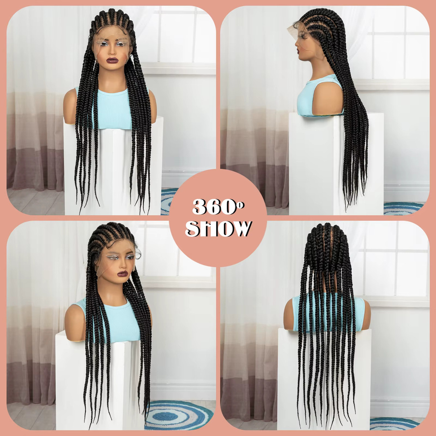 Alice Spring Cornrow Flechthaarperücke, synthetisch, Damen - Bild 5