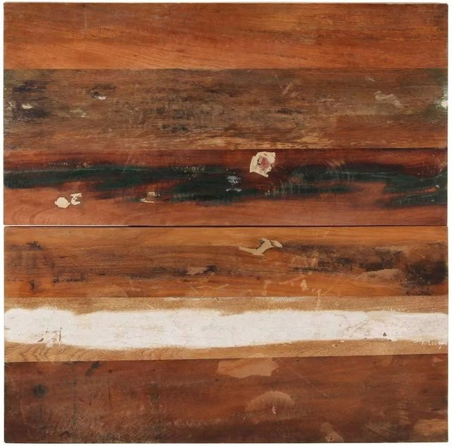 vidaXL Tischplatte Quadratisch aus Massivholz Altholz in Braun B/T: 70 x 70 cm - Bild 1