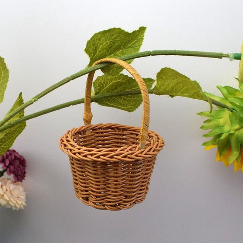 Handgemachter Weidenkorb als dekorativer Blumenkorb und Aufbewahrungskorb - Bild 1