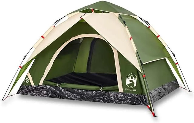 Furnicato Campingzelt Kuppel Grün H x B x T: 148 x 230 x 200 cm - Bild 1