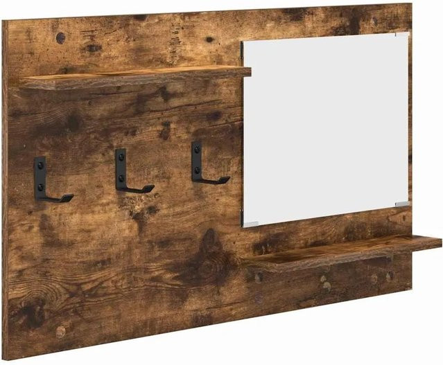 vidaXL Wandmontierter Nachttisch in Geräucherte Eiche, Modernes Design, B/H/T: 90 x 50 x 10 cm - Bild 1