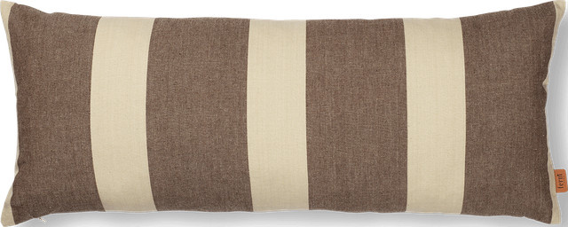 Ferm Living Strand Kissen aus Bio-Baumwolle gestreift mehrfarbig rechteckig - Bild 1