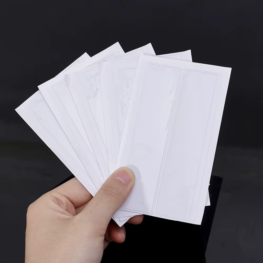 Selbstklebende Regaletikettentaschen aus Kunststoff in Transparent für deine DIY-Organisation und Büro-Aufbewahrung - Bild 3