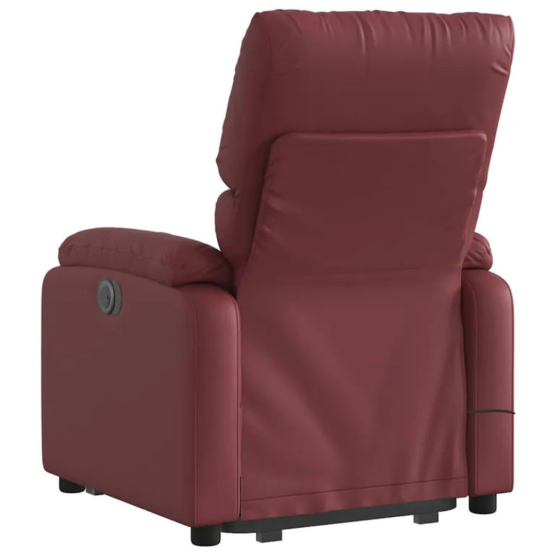 vidaXL Massagesessel mit Aufstehhilfe in Rot aus Kunstleder - Bild 6