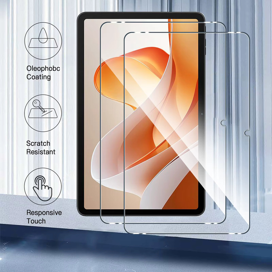 Blackview Mega 2 WiFi / Mega 2 (12 Zoll) Displayschutzfolie aus gehärtetem Glas, transparent, HD Anti-Fingerabdruck und blasenfrei - Bild 5