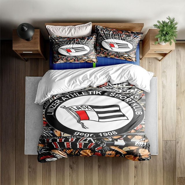 Flylo Bettwäsche-Set aus Mikrofaser mit Motiv-Print, Mehrfarbig, B/H: 135 x 200 cm - Bild 1
