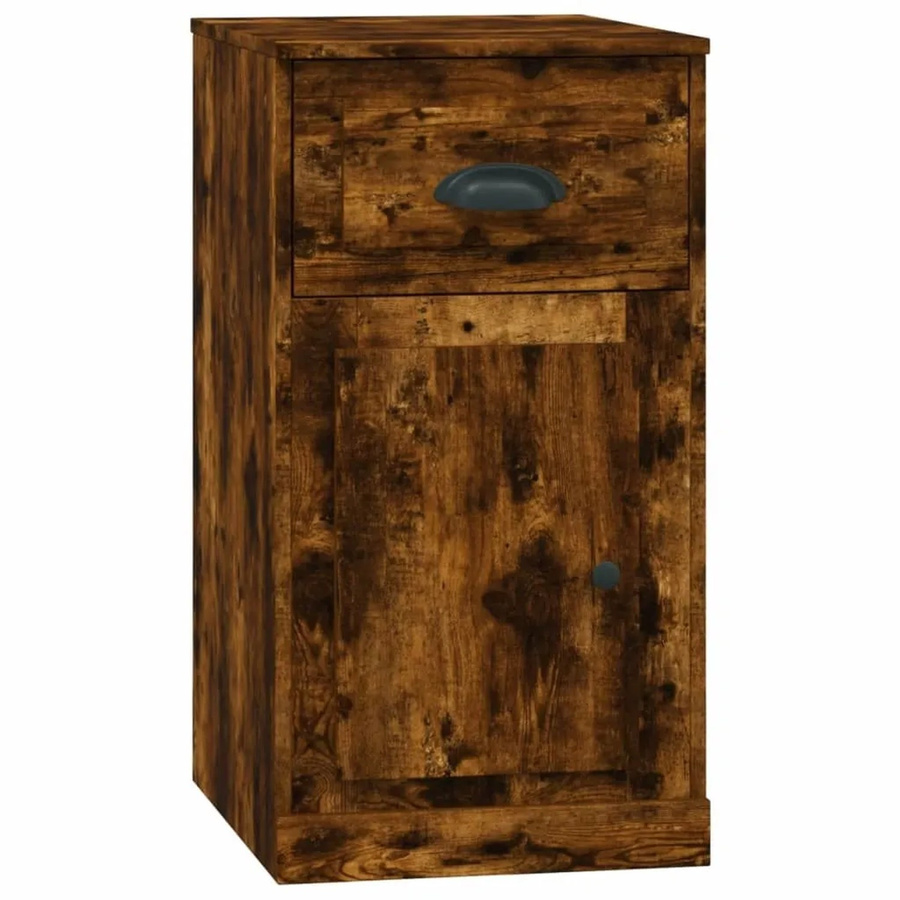 vidaXL Beistellschrank mit Schublade in Räuchereiche, B/T/H: 40 x 50 x 75 cm - Bild 2