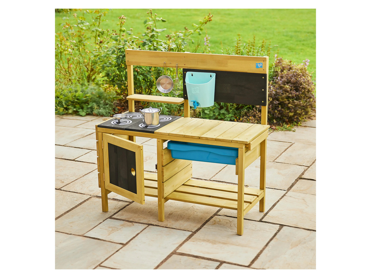 TP Toys Holz Matschküche Deluxe mit Zubehör in Natur und Beige, B/H/T: 136 x 96 x 40 cm - Bild 2
