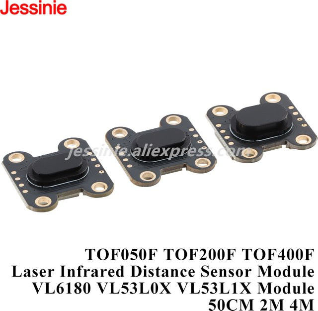 Jessinie Laser Infrarot Abstand Sensor Modul VL6180 VL53L0X VL53L1X in Schwarz - Bild 1