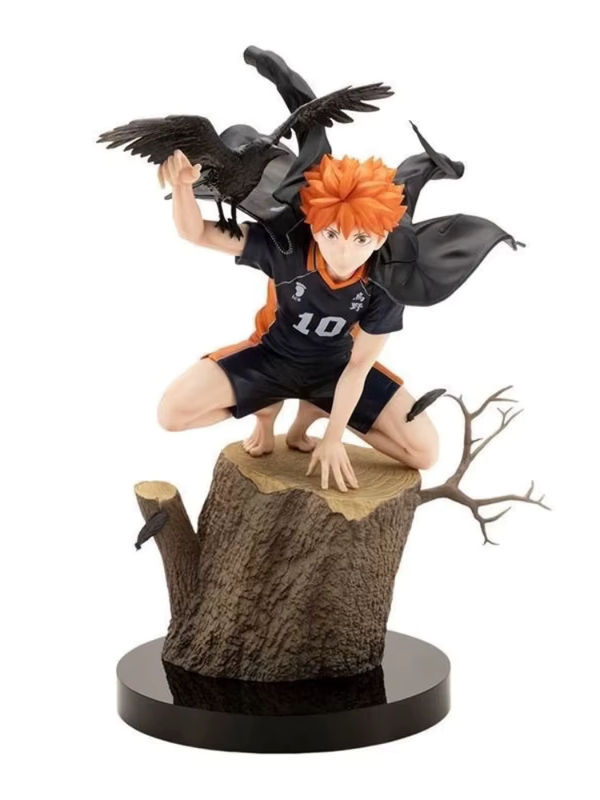 Bandai Haikyuu Anime Figur Hinata Shoyo und Tobio Kageyama Crow Stumpf Statue aus Kunstharz, mehrfarbig, Höhe: 20 cm - Bild 5