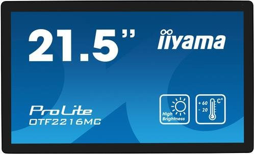 iiyama ProLite OTF2216MC-B1 Open-Frame Touchmonitor, 55,9 cm (22 Zoll), Full HD, 10-Punkt Multi-Touch, Schwarz - Bild 1