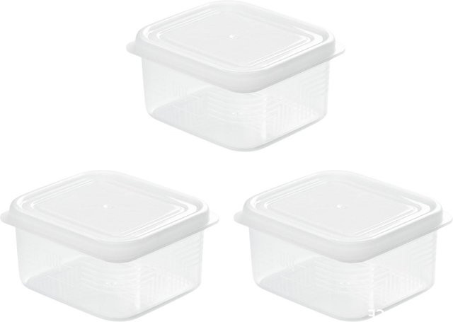 TOMTOP JMS 3er-Set Gefrierschrank Behälter mit Deckel, transparent, 200 ml pro Behälter, BPA-frei und stapelbar - Bild 1