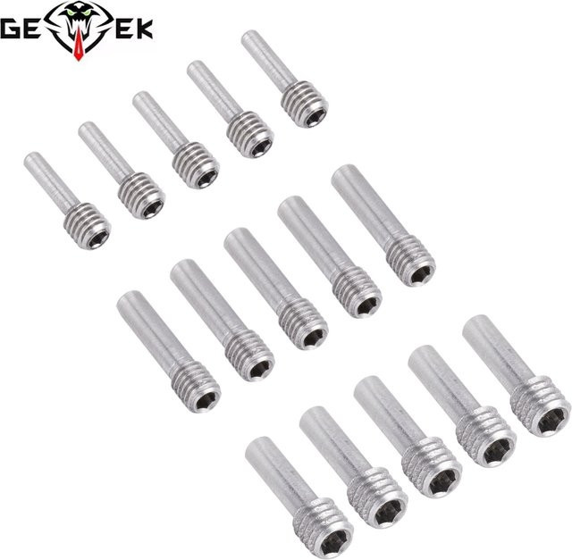 MALOM RC Stoßstange Antriebswellen Pin Schrauben Mittelachse Bolzen Stellschraube, 10-teiliges Set, Metall, Grau - Bild 1