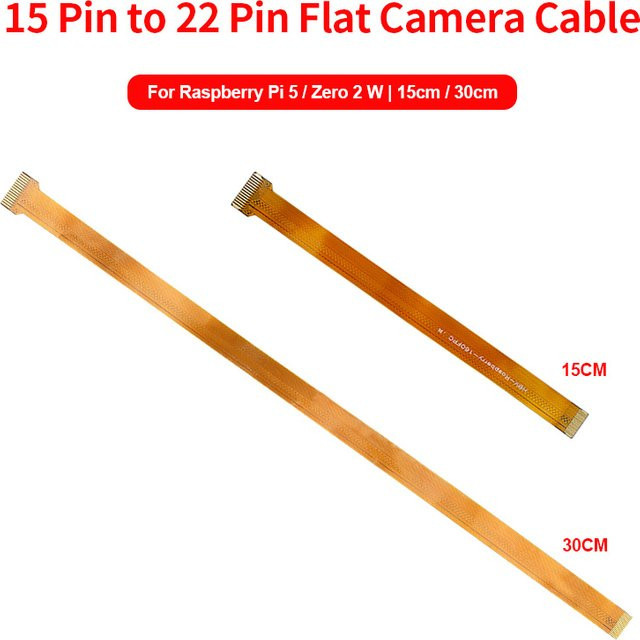 SHCHV Raspberry Pi 5 Null Kamerakabel 15 Pin auf 22 Pin FFC Flexibles Flachkabel in Orange - Bild 1