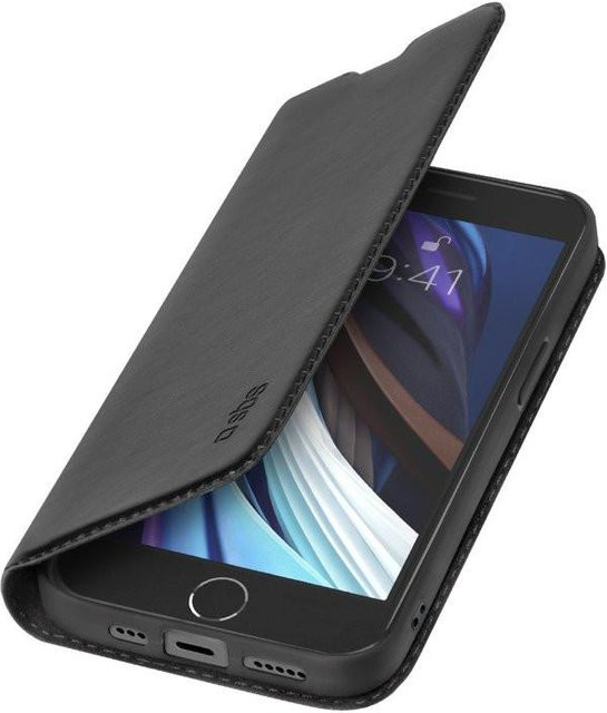 SBS Bookcase Wallet Lite-Hülle für iPhone 7, iPhone 8, iPhone SE 2020 und iPhone SE 2022, Schwarz - Bild 1