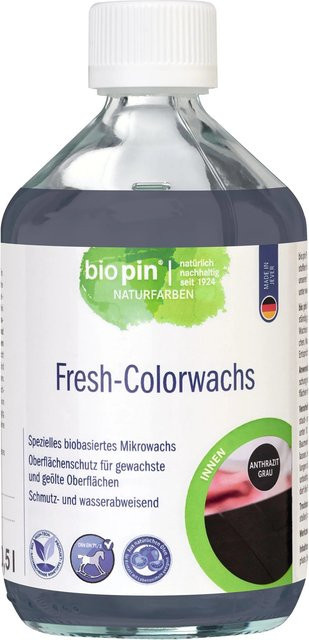 Biopin Fresh-Colorwachs Anthrazit wasserabweisend und lebensmittelecht 500 ml - Bild 1