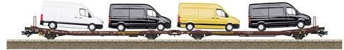 TRIX H0 24428 Flachwagen DC, 1:87, Metall, Braun, Bunt / Mehrfarbig - Bild 1