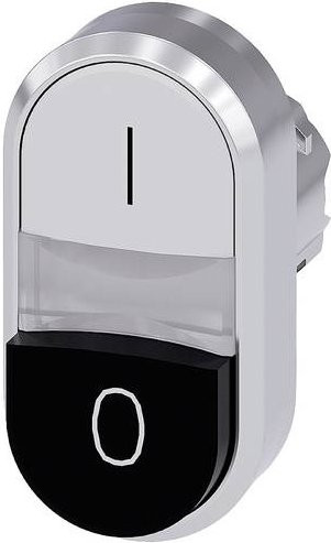 Siemens 3SU1050-3BB61-0AK0 Doppeldrucktaster in Schwarz mit IP69K Schutzart - Bild 1