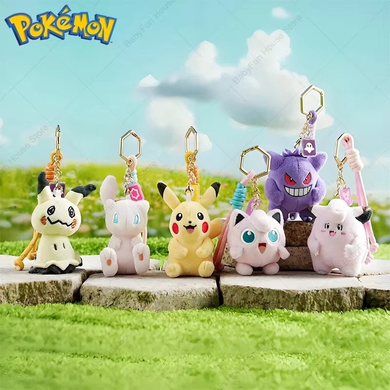 TAKARA TOMY Pokémon Plüschtier Schlüsselanhänger, multicolor - Bild 1