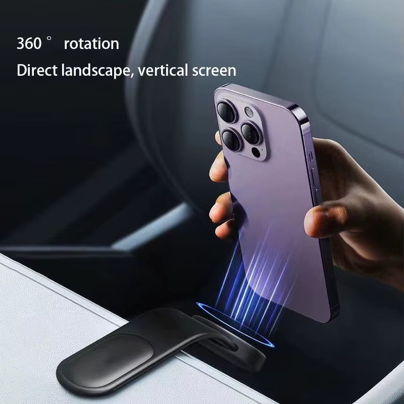 Magnetischer Auto-Handyhalter für iPhone 12 bis 15 in Schwarz zur Befestigung an Armaturenbrett oder Mittelkonsole - Bild 4