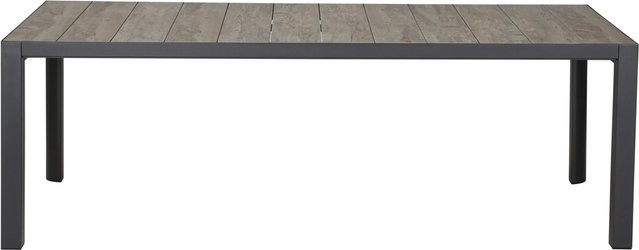 Siena Garden Silva Gartentisch aus Aluminium und Keramik in Anthrazit und Washed Grey, B/T: 220 x 100 cm - Bild 1