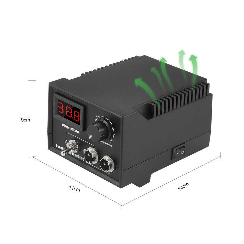 aimo 29-teiliges Holzofen-Werkzeugset mit digitaler Anzeige, 60 W, 110 V, verstellbar von 0 °C bis 800 °C, Schwarz - Bild 6