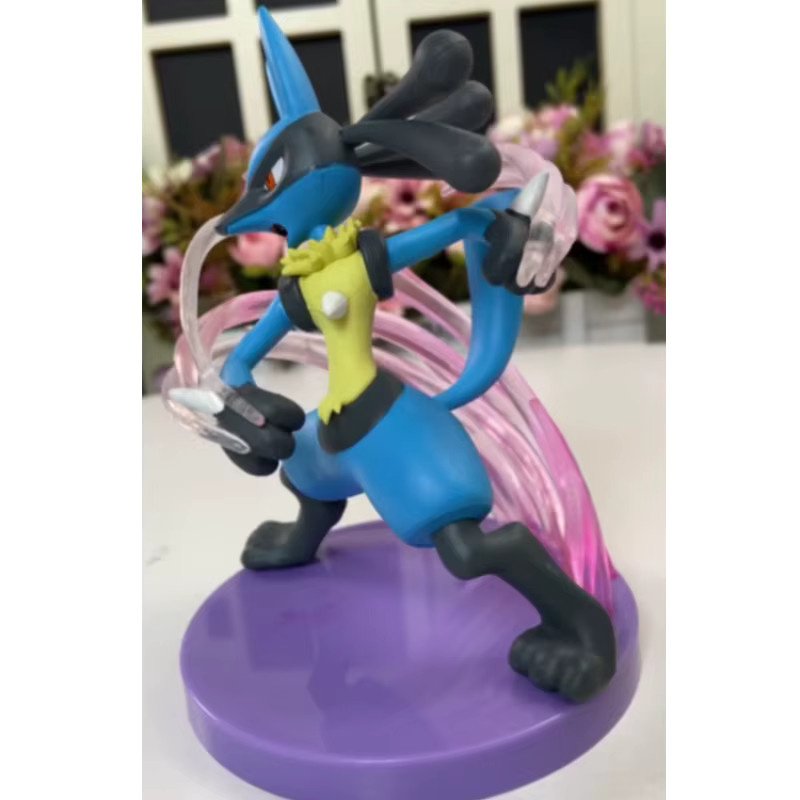 TAKARA TOMY Pokémon Riolu Lucario Action Modell Puppe, 13 cm, mit Basis - Bild 2