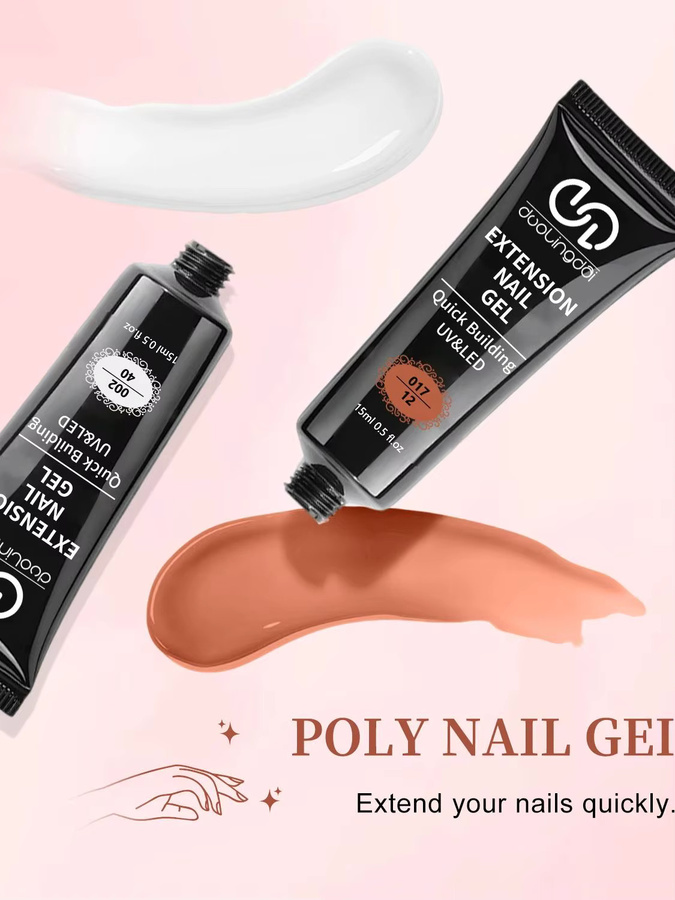 DUOLINGDAI Nagelverlängerungsset, 2-Farben-Polymer-Gel, glänzend - Bild 2
