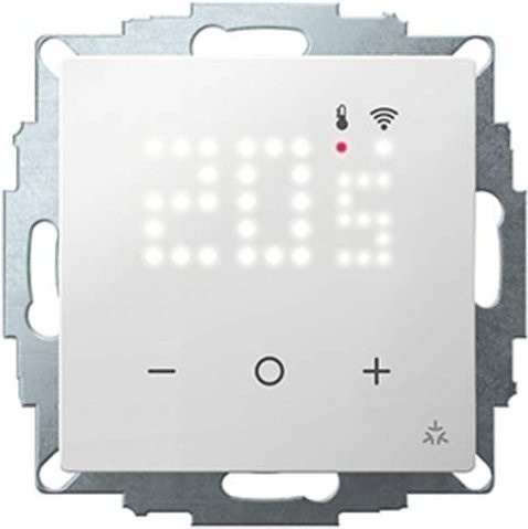Eberle Raumthermostat UTE 3800-U-RAL9010-G-55 für Unterputz Heizen und Kühlen in Weiß mit App-Control - Bild 1