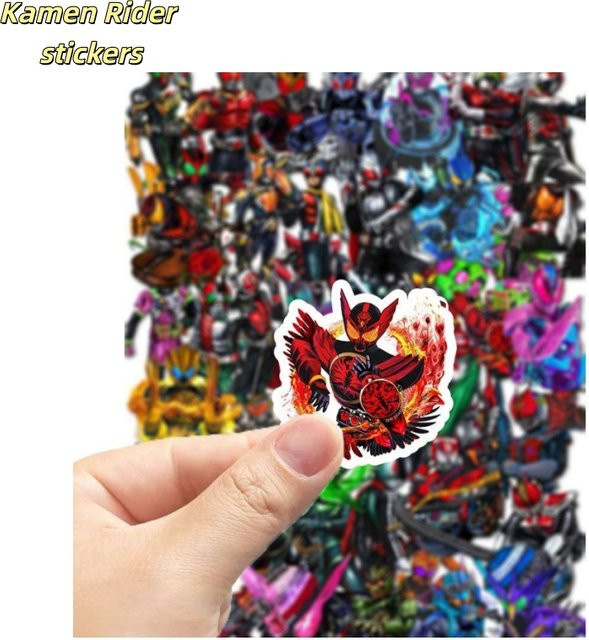 Bandai Kamen Rider Cartoon-Aufkleber, Bunt / Mehrfarbig - Bild 1