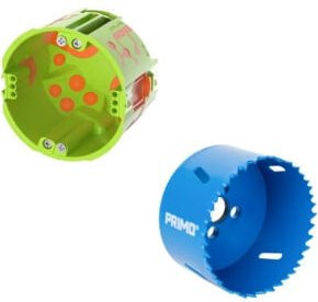 Primo Hohlwand Geräte-V-Dose Set Qnect HWD-Set-1 P201-01-S in Multicolour - Bild 1