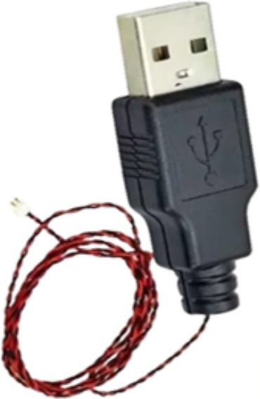 LYBMTWF USB-Kabel mit USB-A und USB-C Anschluss in Schwarz, Länge: 30 cm oder 50 cm - Bild 1