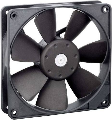 EBM Papst Axiallüfter 4412F/2M-504 Schwarz 12 V/DC 137 m³/h B/H/T: 119 x 119 x 25,4 mm - Bild 1