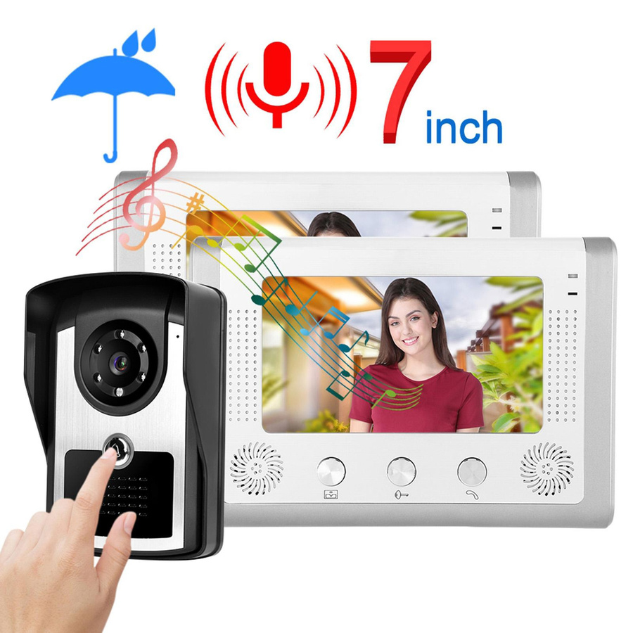 KONNWEI 7 Zoll HD Video Türsprechanlage Intercom Kit 801FC12 - Bild 2