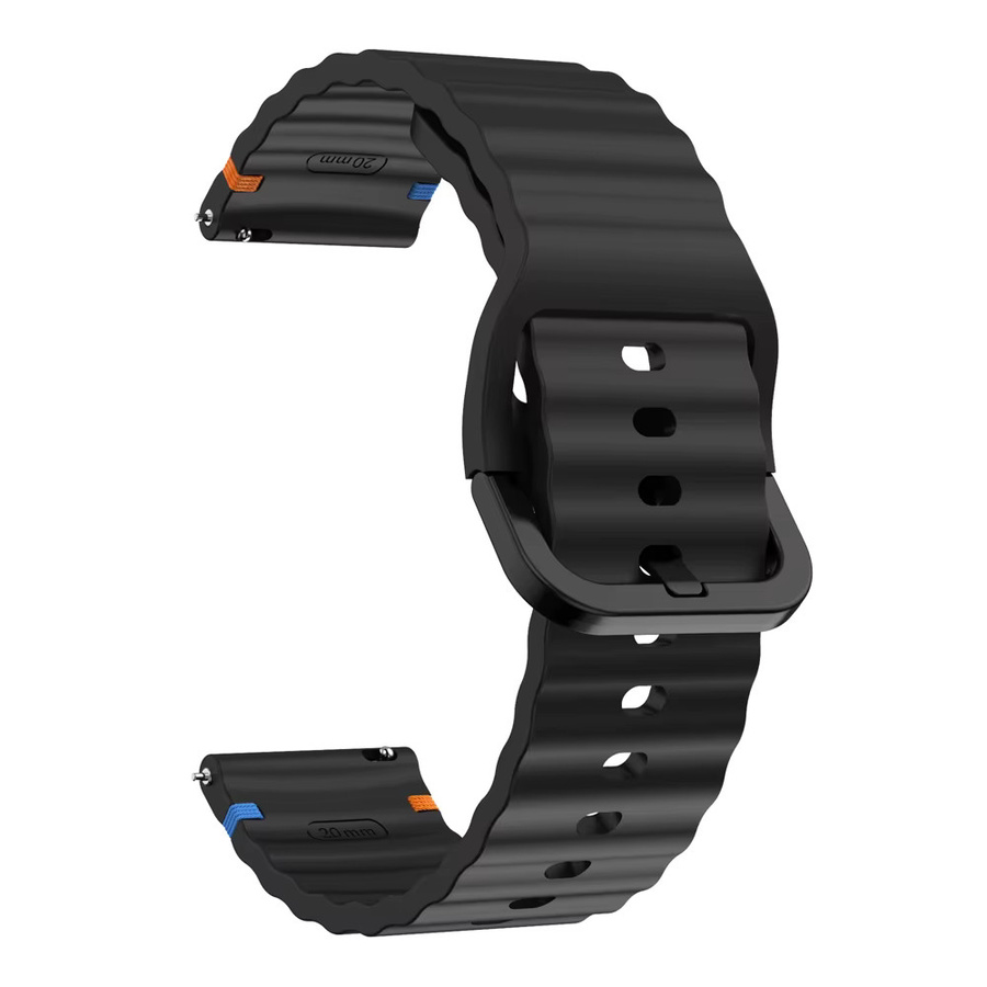 LCAPLE Uhrenarmband Silikon, Schwarz, Unisex - Bild 2