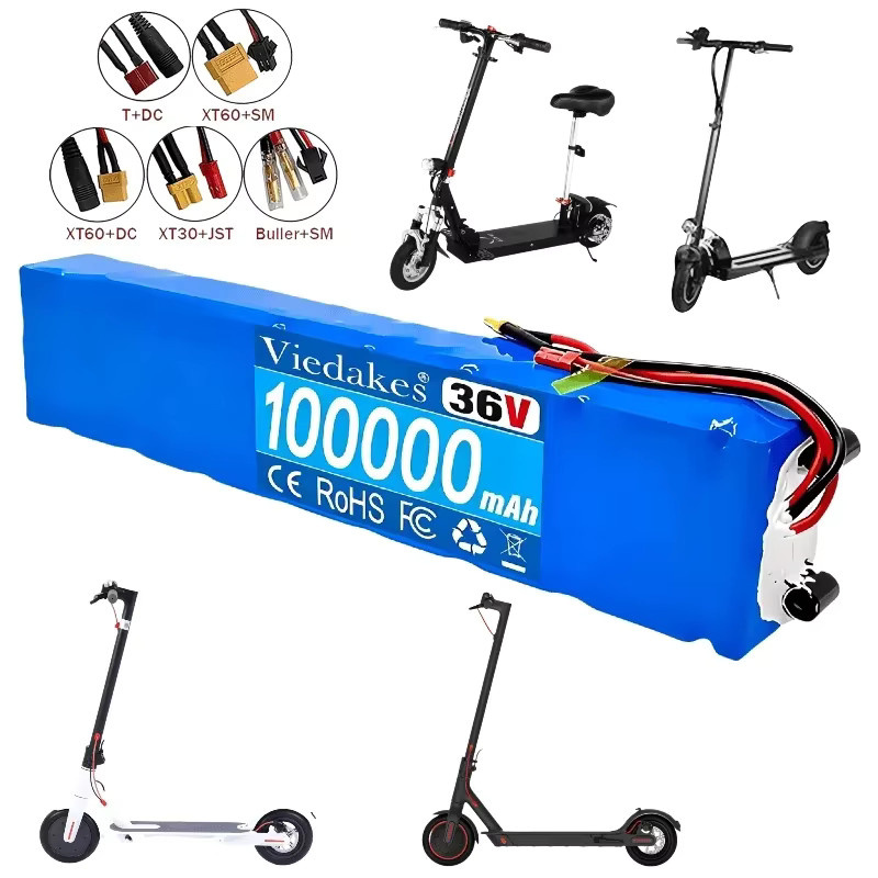 Viedakes 10S3P 36V 100Ah Lithium-Batterie in Blau für Solarenergie-Speicherung und Elektrowerkzeuge mit Überlastschutz - Bild 1