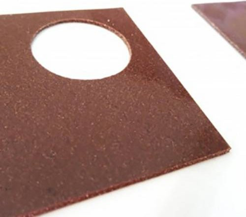 Kerafol U110 Wärmeleitpad aus Keramik, silikonfrei, 0,5 mm Dicke, 2,0 W/mK, Farbe: Braun, Breite: 100 mm, Tiefe: 100 mm - Bild 1