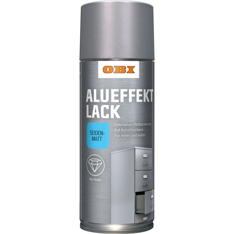 OBI Alueffekt Lack Spray Silber seidenmatt 400 ml - Bild 2