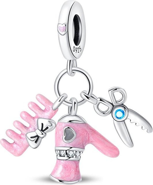 Charms-Perlenkomponenten Kupfermetall, Weiß, Damen - Bild 1