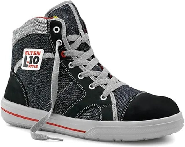 Elten Sicherheitsschnürstiefel Sensation Mid ESD S2 in Schwarz-Grau Größe 46 - Bild 1