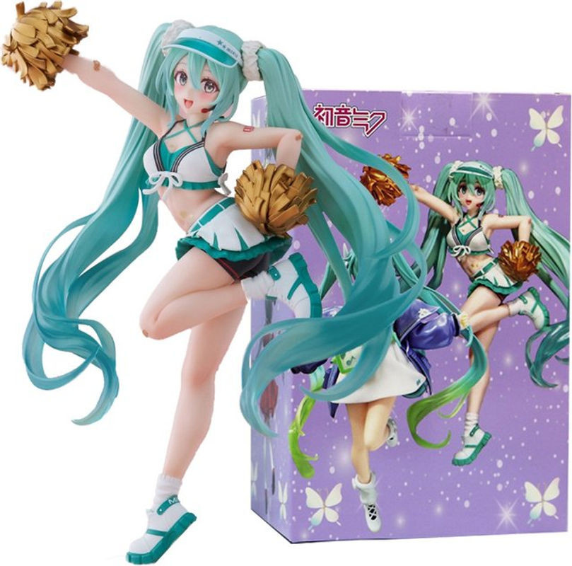 Bandai Hatsune Miku Anime Figur Cheerleader, mehrfarbig, Höhe: 18 cm - Bild 1