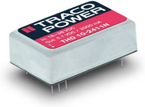 TracoPower THD 10-1213N DC/DC-Wandler Print 12 V/DC auf 15 V/DC 666mA 10W mit 1 Ausgang - Bild 1