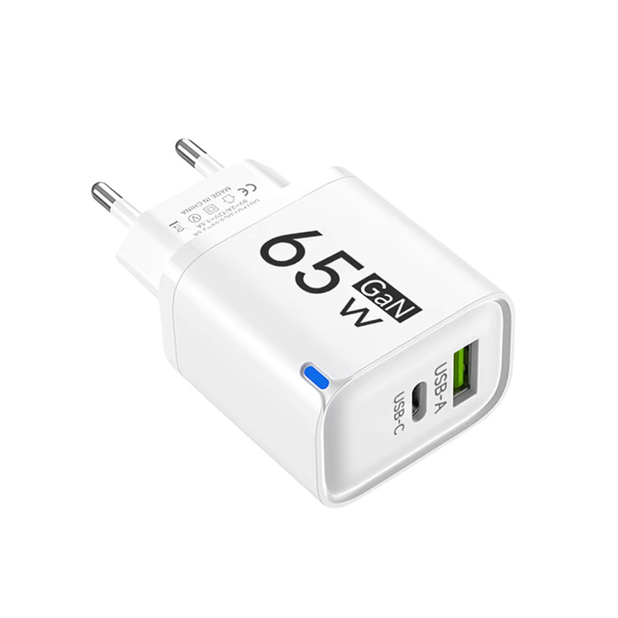 65W GaN USB C Ladegerät mit PD Schnellladung, Universal Wandadapter für iPhone und Samsung, Farbe: Pink - Bild 3