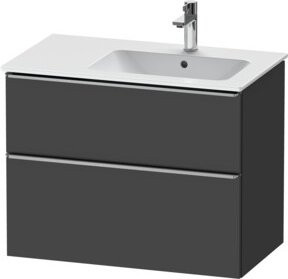 Duravit Waschtischunterschrank D-Neo in Grau Matt, B/T/H: 81 x 46,2 x 62,5 cm - Bild 1