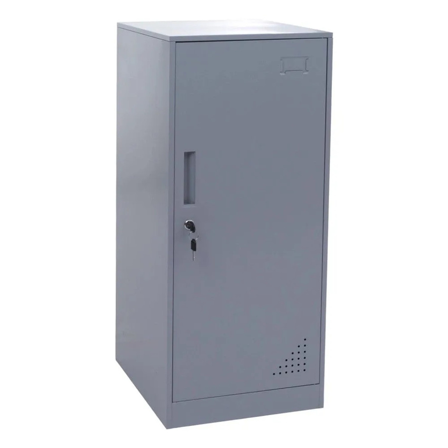 MCW Spind MCW-P63 Schließfachschrank aus Stahl mit Kleiderstange und Regalböden, Grau, B/T/H: 90 x 38 x 45 cm - Bild 2