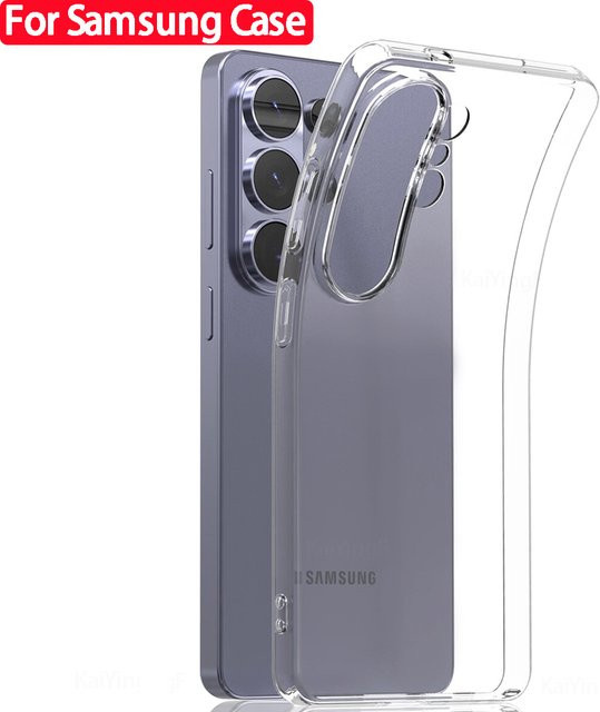 KaiYingF Ultradünne Silikon-Schutzhülle für Samsung Galaxy S26 S25 S24 S23 S22 S21 FE Ultra Plus Transparente Handyhülle - Bild 1