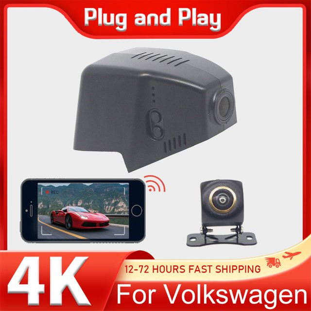 CARBAOHUI Plug & Play Dashcam für Volkswagen VW Taigo Passat B8 CC Golf Arteon Sharan Magotan in Schwarz - Bild 1
