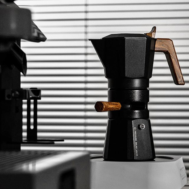 ZIRKUS Espressokocher Moka Pot mit Thermostat und Doppelventil in Weiß, 2 Tassen 120ml - Bild 1