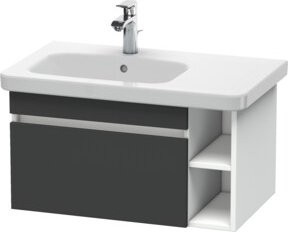 Duravit Waschtischunterschrank DuraStyle in Grau Matt/Weiß, Breite: 73 cm, Tiefe: 44,8 cm - Bild 1